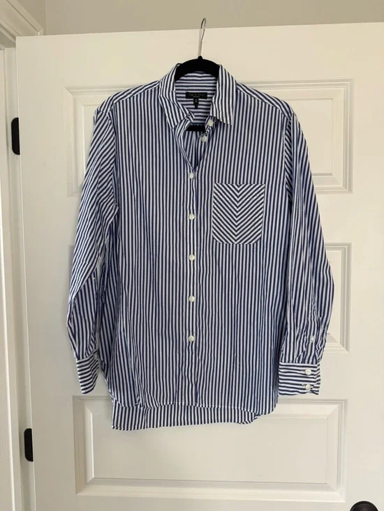 Rag & Bone Maxine Cotton Poplin Striped Shirt - Picture 4 of 7